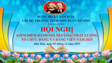 HỘI NGHỊ ĐÁNH GIÁ CHẤT LƯỢNG TỔ CHỨC ĐẢNG VÀ ĐẢNG VIÊN NĂM 2025