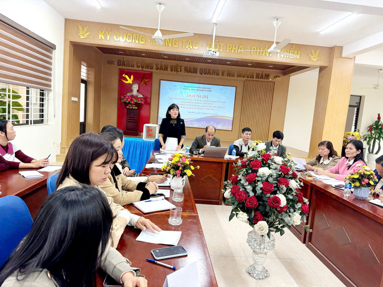 TRƯỜNG MẦM NON XUÂN DƯƠNG TỔ CHỨC HỘI NGHỊ QUY HOẠCH CÁN BỘ