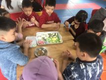 Lớp A1: Hoạt động trải nghiệm tết Hàn thực của bé