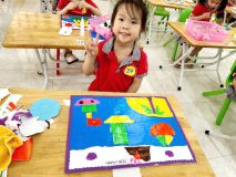 ảnh hội thi bé khéo tay lớp B1