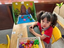 ảnh hội thi bé khéo tay lớp B1