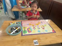 ảnh hội thi bé khéo tay lớp B1