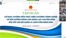 Tập huấn trực tuyến Vụ Giáo dục Mầm non