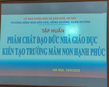 CHUYÊN ĐỀ: BỒI DƯỠNG PHẨM CHẤT, ĐẠO ĐỨC NHÀ GIÁO – KIẾN TẠO TRƯỜNG MẦM NON HẠNH PHÚC