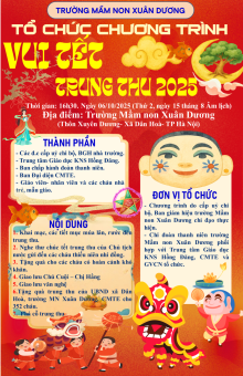 📢📢📢THÔNG BÁO V/V TỔ CHỨC TẾT TRUNG THU CHO TRẺ