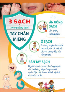 3 sạch trong phòng bệnh tay- chân- miệng