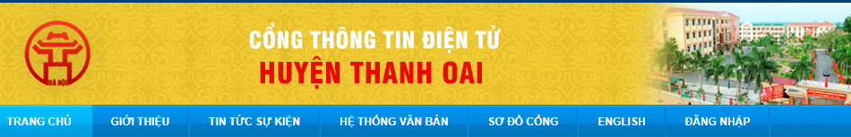 Cổng thông tin UBND HUyện Thanh Oai