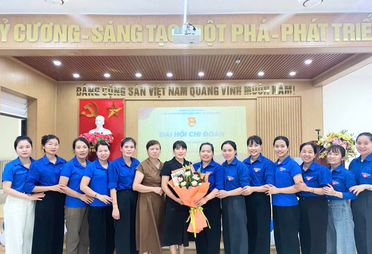 ĐẠI HỘI CHI ĐOÀN TRƯỜNG MẦM NON XUÂN DƯƠNG NHIỆM KỲ 2025 – 2027