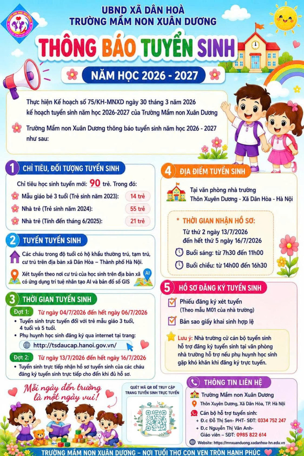 📣 THÔNG BÁO TUYỂN SINH NĂM HỌC 2026 – 2027